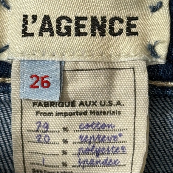 L'AGENCE Marguerite High-Rise Skinny Jeans 26 Blue - Picture 8 of 15